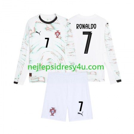 Fotbalový Dres Portugalsko Cristiano Ronaldo 7 Dětské Venkovní 2025 Dlouhý Rukáv